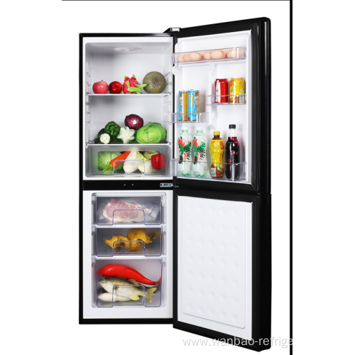 Double Door Defrost Food Refrigerator With Refrigerant